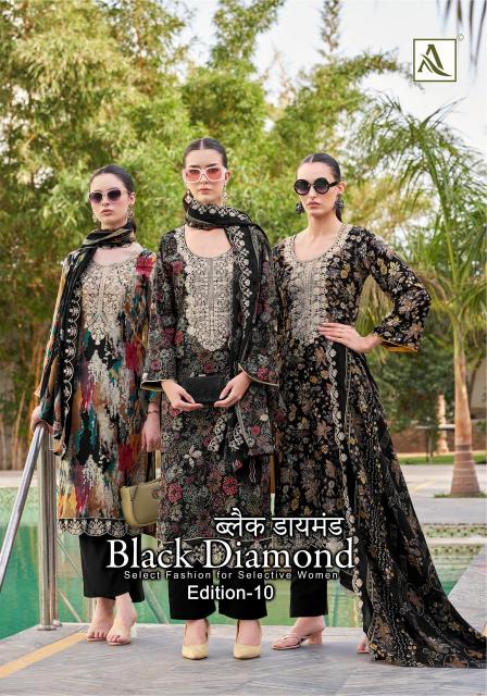 Alok Black Diamond Vol 10 Catalog ladies dress material wholesalers pune