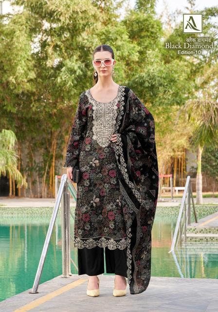 Alok Black Diamond Vol 10 Catalog ladies dress material wholesalers pune