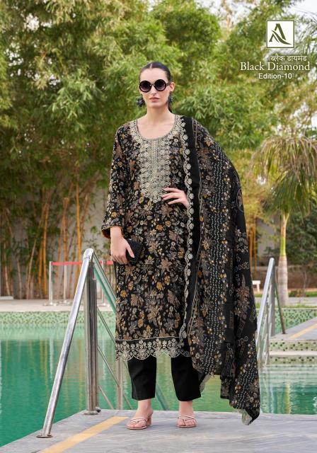 Alok Black Diamond Vol 10 Catalog ladies dress material wholesalers pune