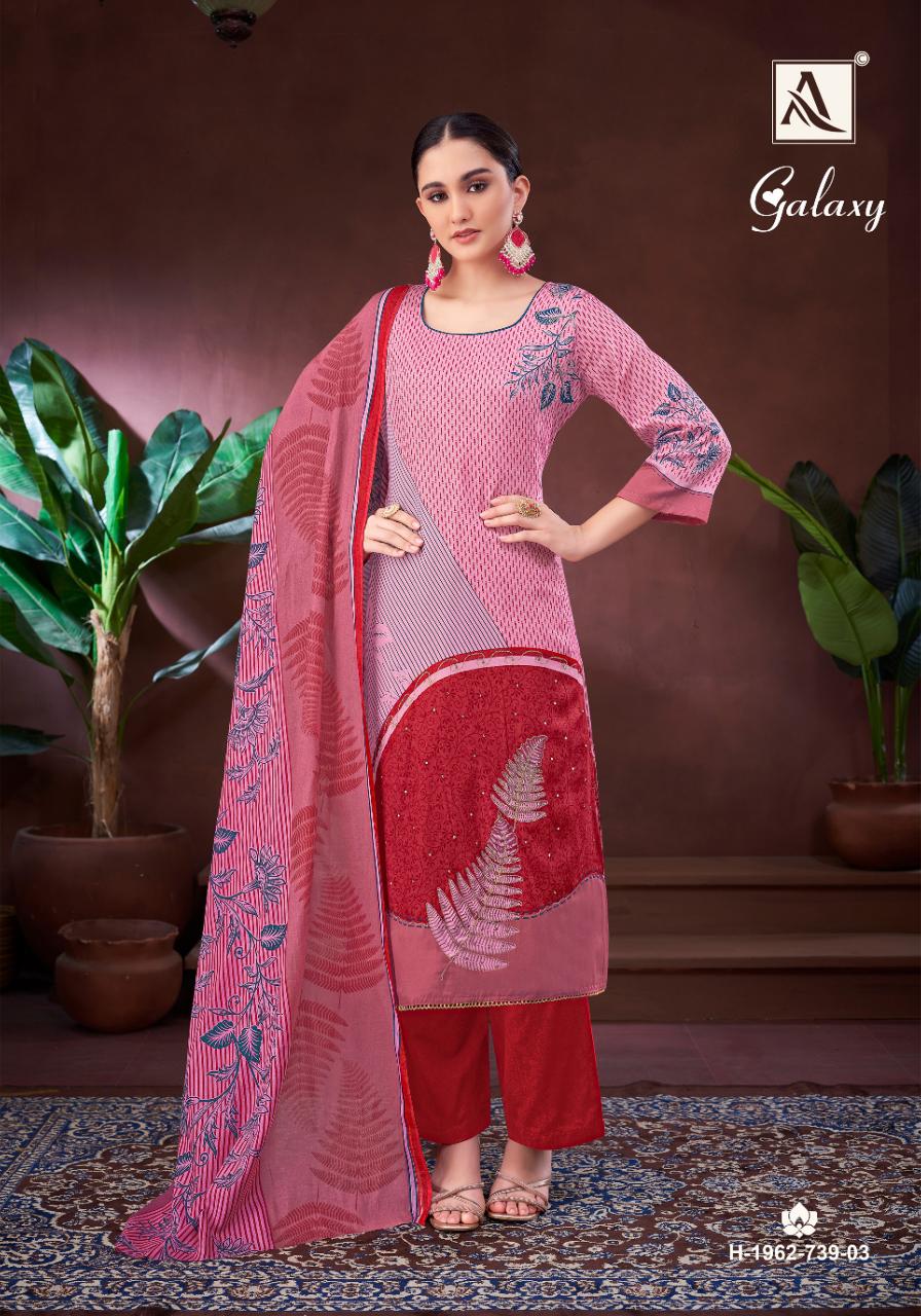 Alok Galaxy catalog buy wholesale dress materials in surat