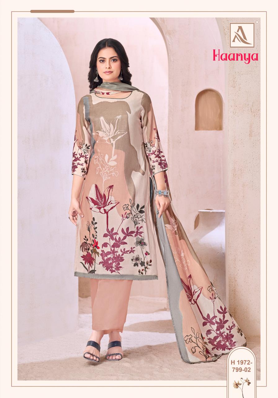 Alok Haanya catalog wholesale ladies dress material suppliers