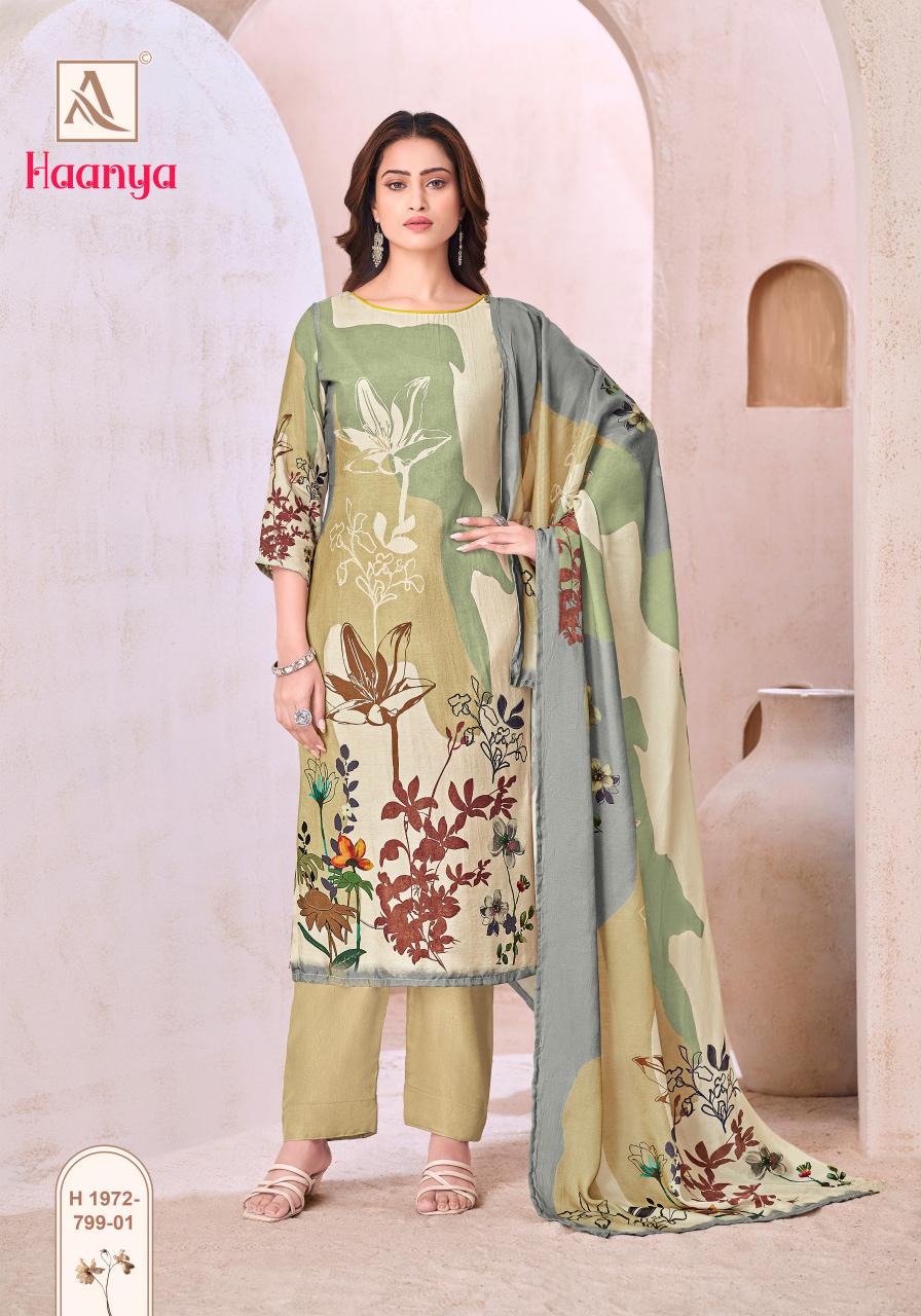 Alok Haanya catalog wholesale ladies dress material suppliers