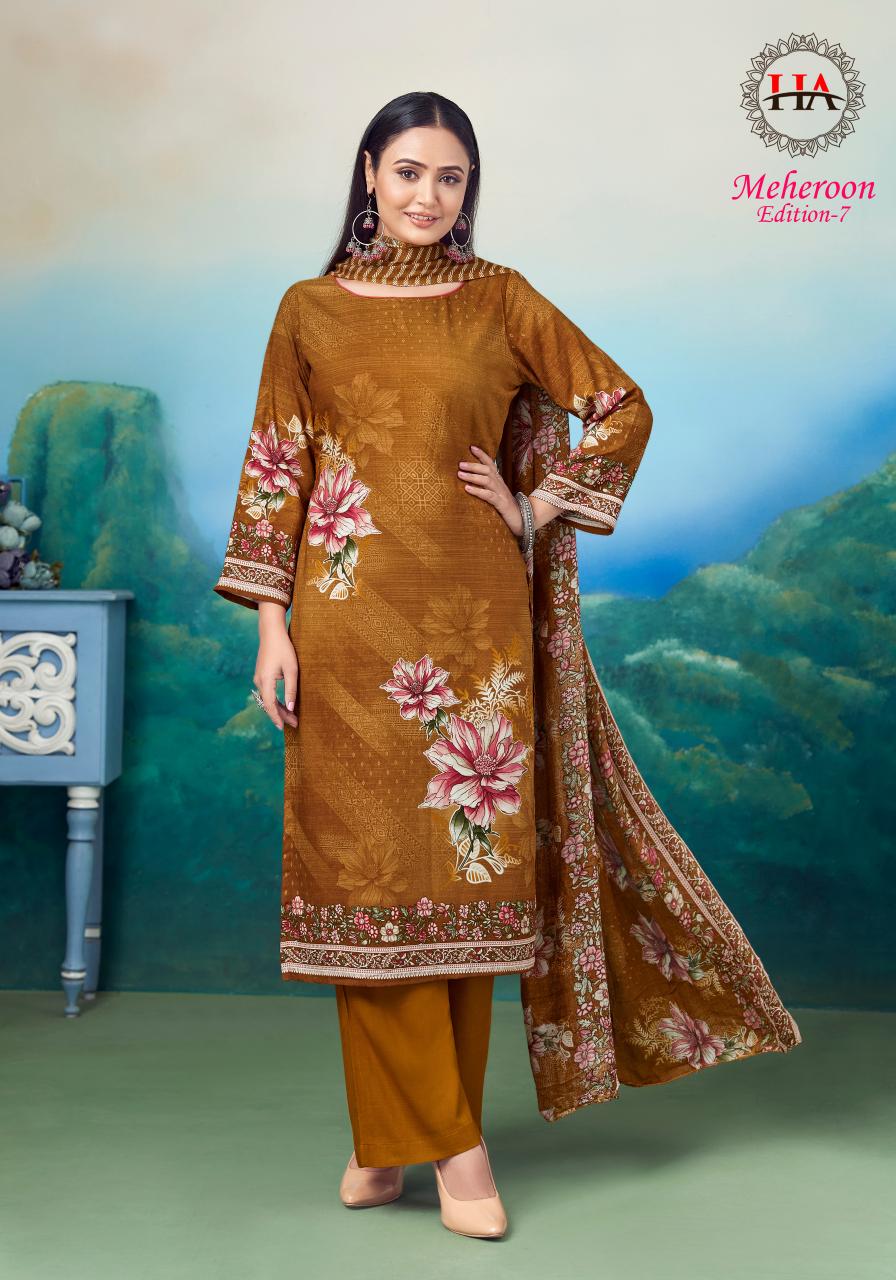 Alok Meheroon vol 7 catalog dress materials in mumbai