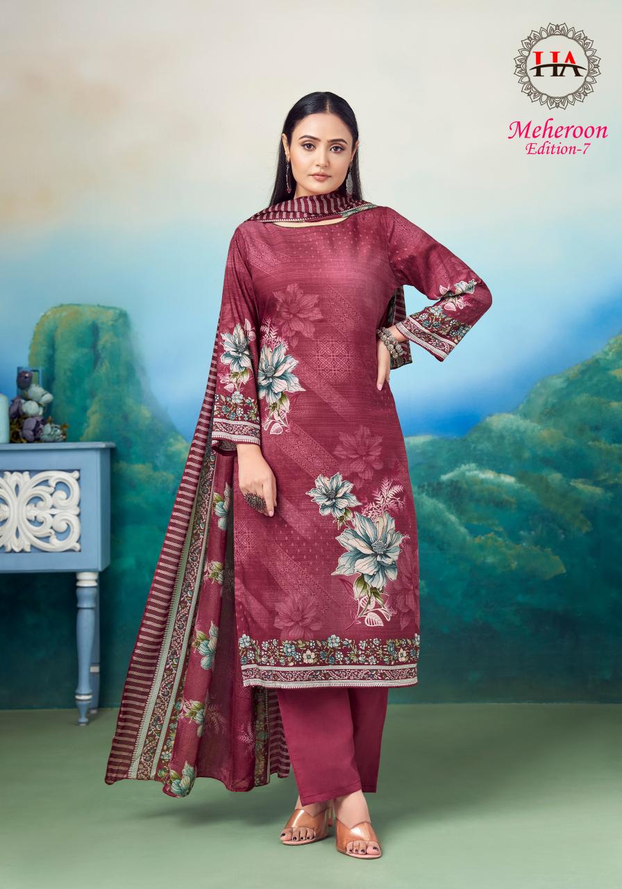 Alok Meheroon vol 7 catalog dress materials in mumbai