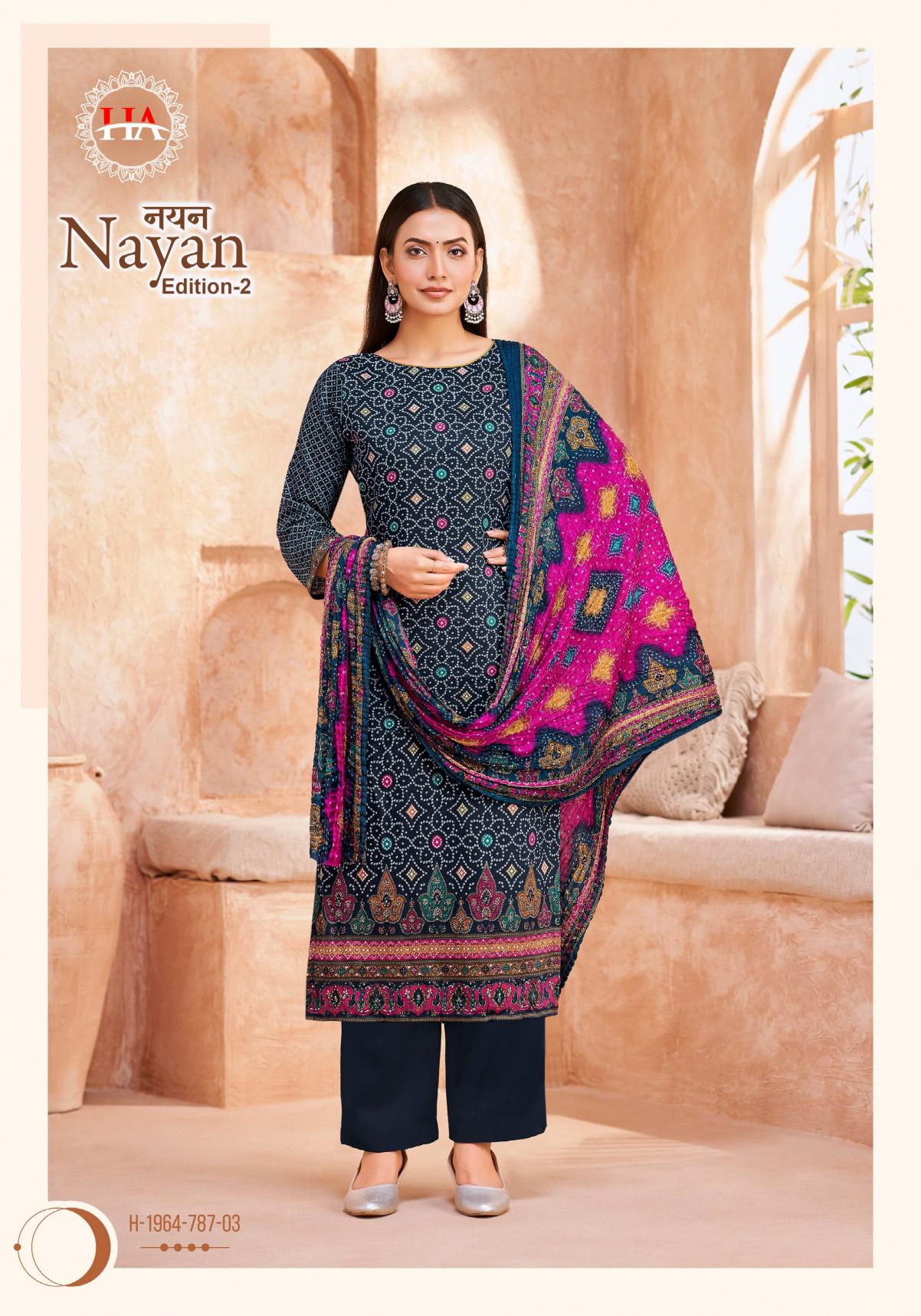 Alok Nayan vol 2 catalog dress materials wholesale shop in mangalagiriu