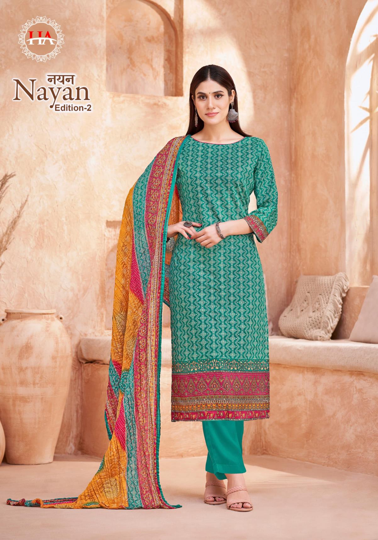 Alok Nayan vol 2 catalog dress materials wholesale shop in mangalagiriu