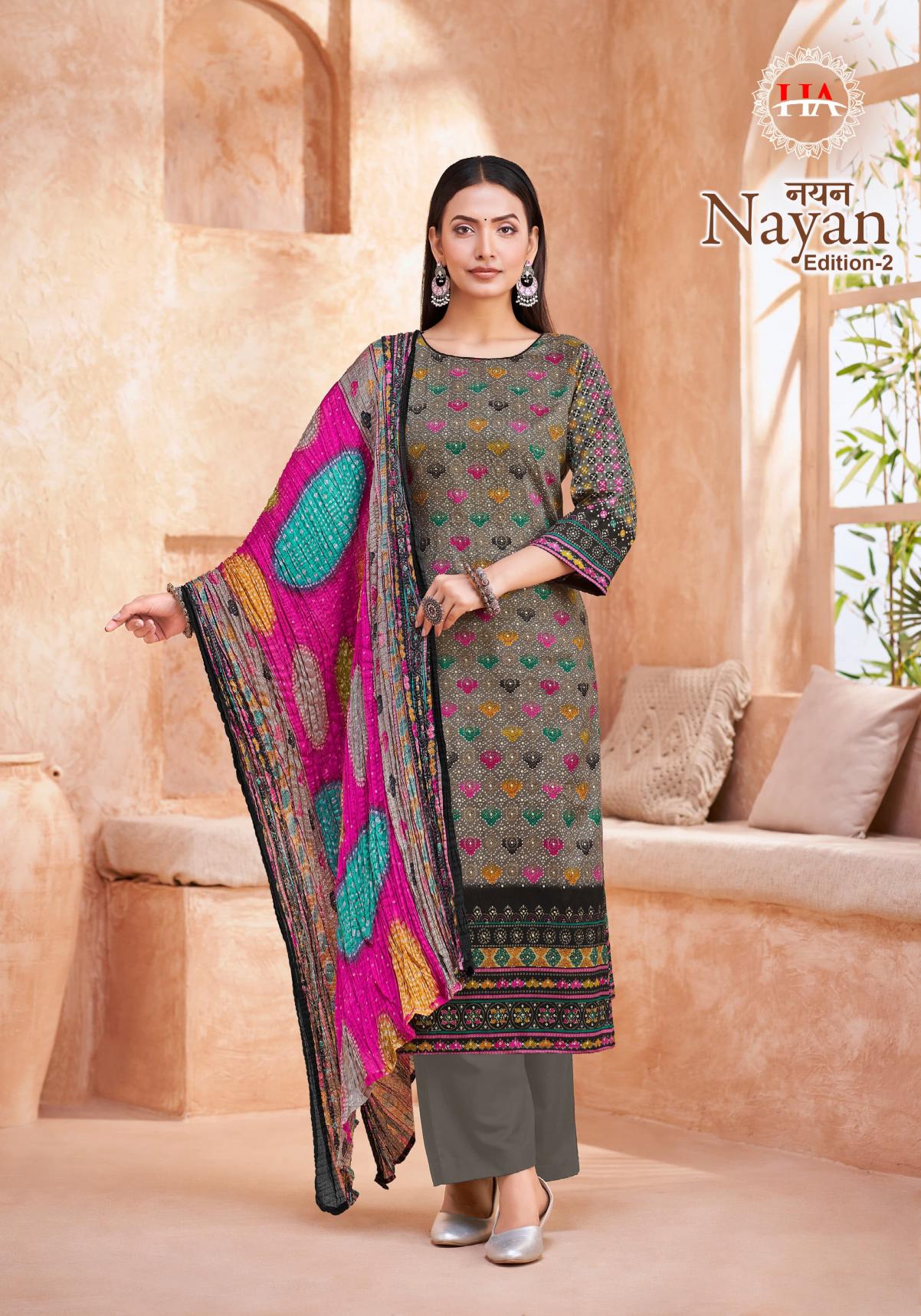 Alok Nayan vol 2 catalog dress materials wholesale shop in mangalagiriu