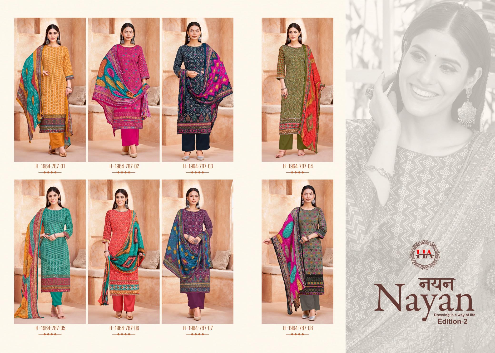 Alok Nayan vol 2 catalog dress materials wholesale shop in mangalagiriu