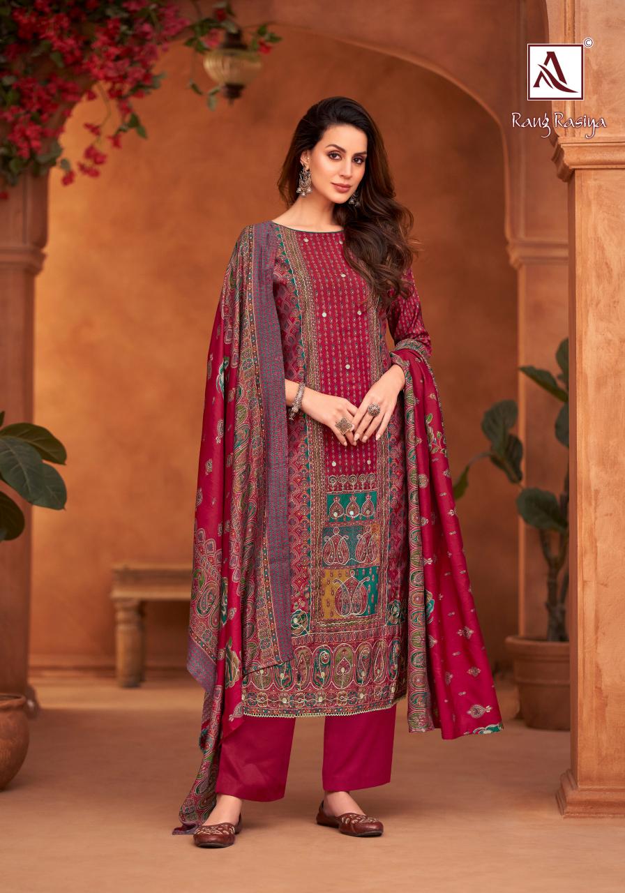 Alok Rang Rasiya vol 2 Catalog dress materials wholesale in belgaum