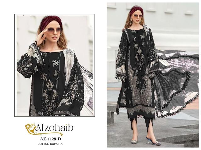 Alzohaib Az 1128 ABCD Catalog Chiffon Duppatta pakistani salwar suit wholesale