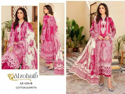 Alzohaib Az 1276 A And B catalog Cotton Dupatta pakistani suits wholesale india