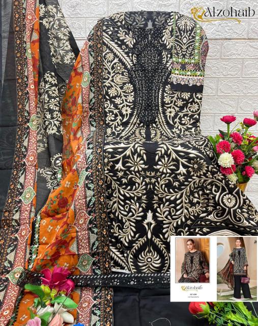 Alzohaib Az Fatima D 1277 to 1285 Catalog Cotton Duppatta wholesaler of pakistani suits in amritsar
