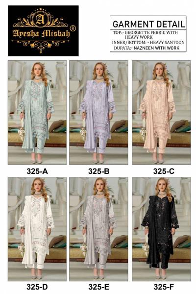 Ayesha Misbah 325 A To F catalog wholesale pakistani suits online