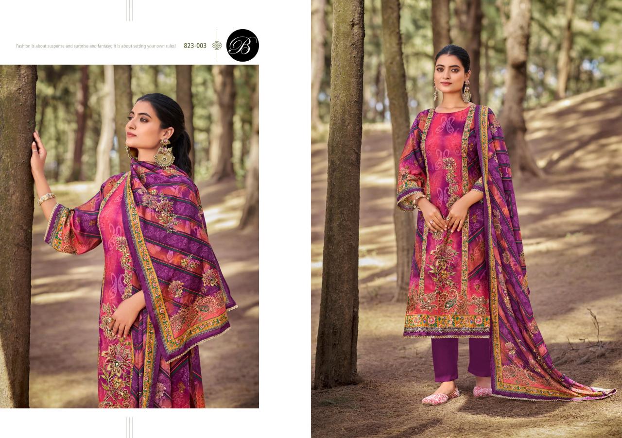 BelliZa Shabnam Catalog ladies dress materials wholesale hyderabad
