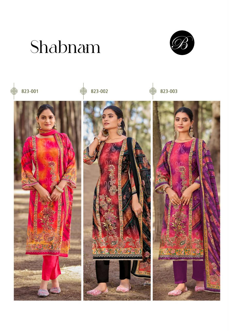 BelliZa Shabnam Catalog ladies dress materials wholesale hyderabad