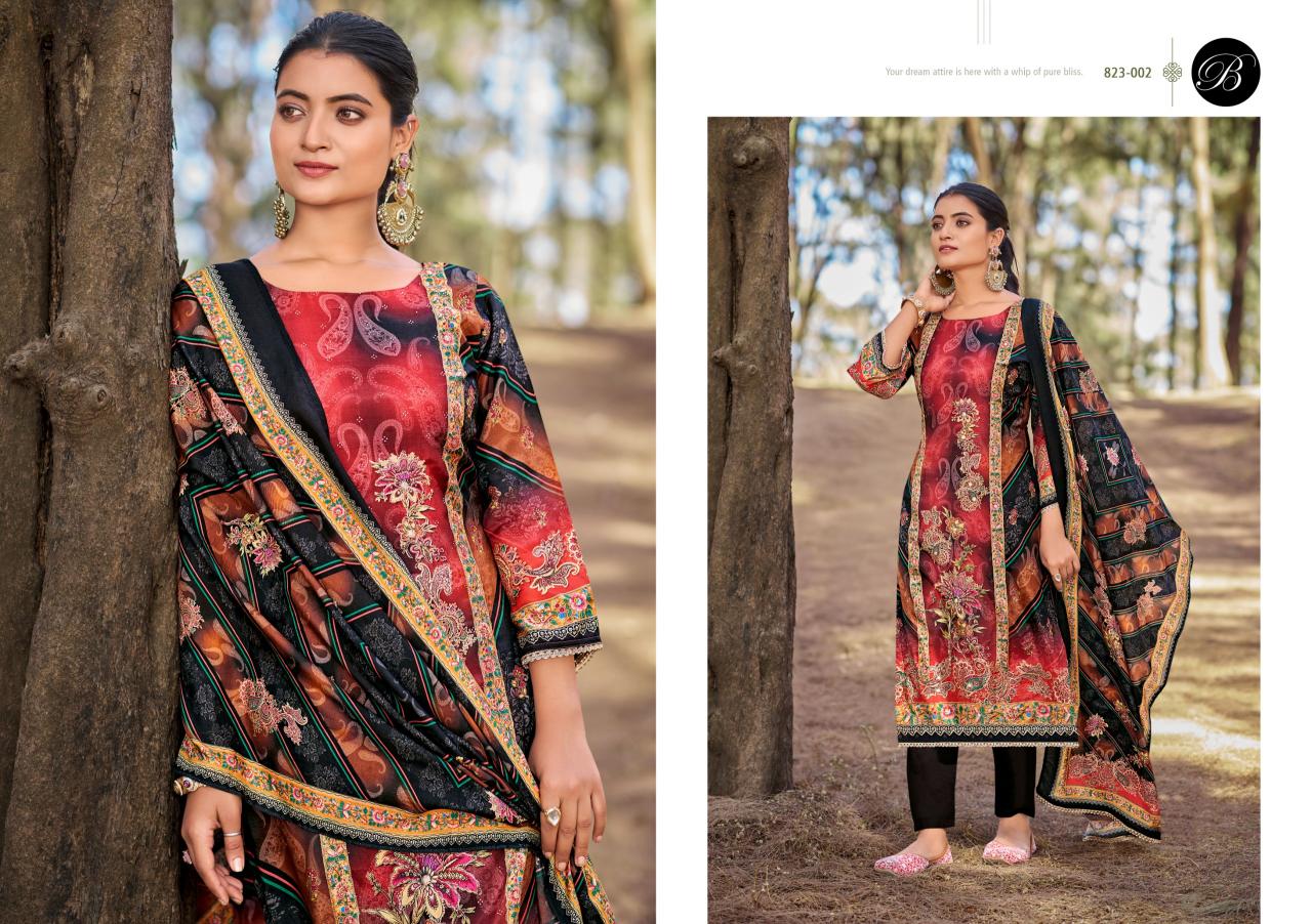 BelliZa Shabnam Catalog ladies dress materials wholesale hyderabad