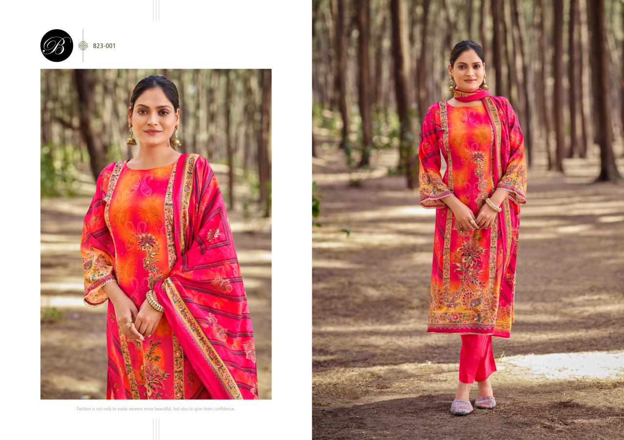 BelliZa Shabnam Catalog ladies dress materials wholesale hyderabad
