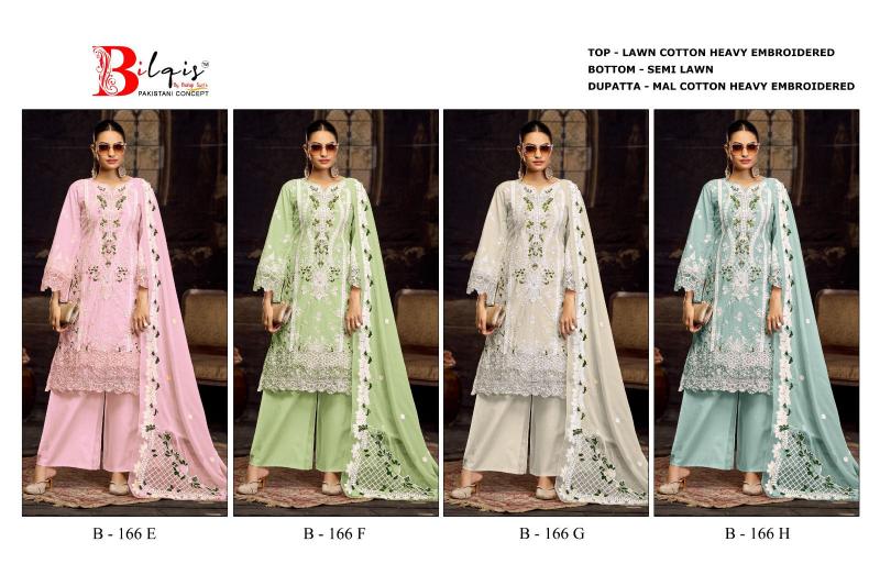 Bilqis B 166 E to H catalog pakistani suits wholesalers in amritsar