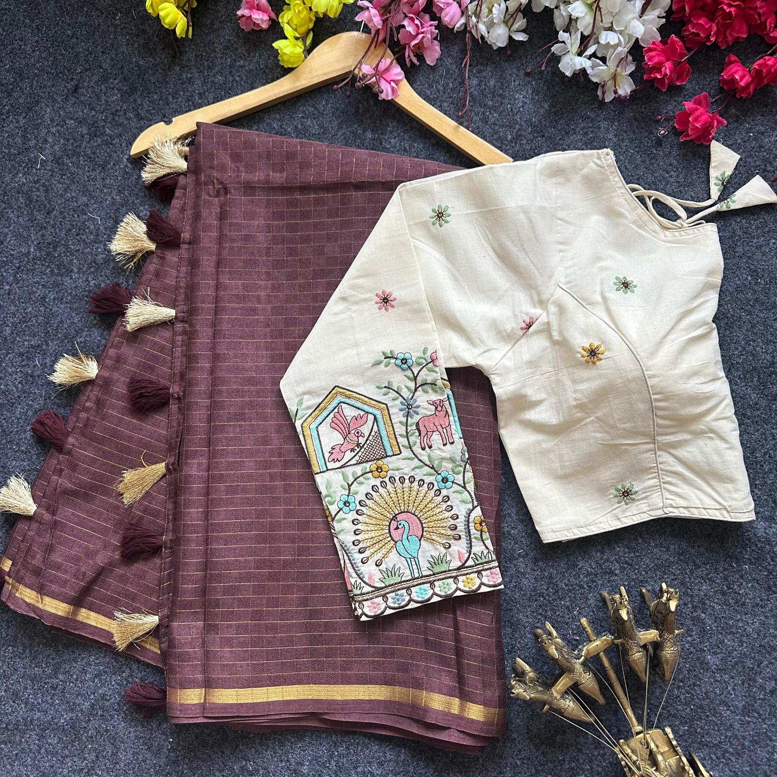 Blousewala Hk1 catalog cotton sarees dealers in surat