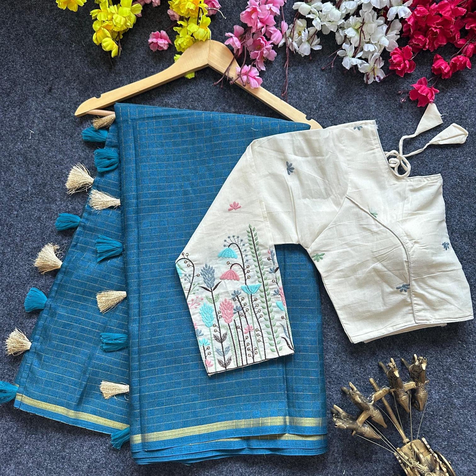 Blousewala Hk1 catalog cotton sarees dealers in surat