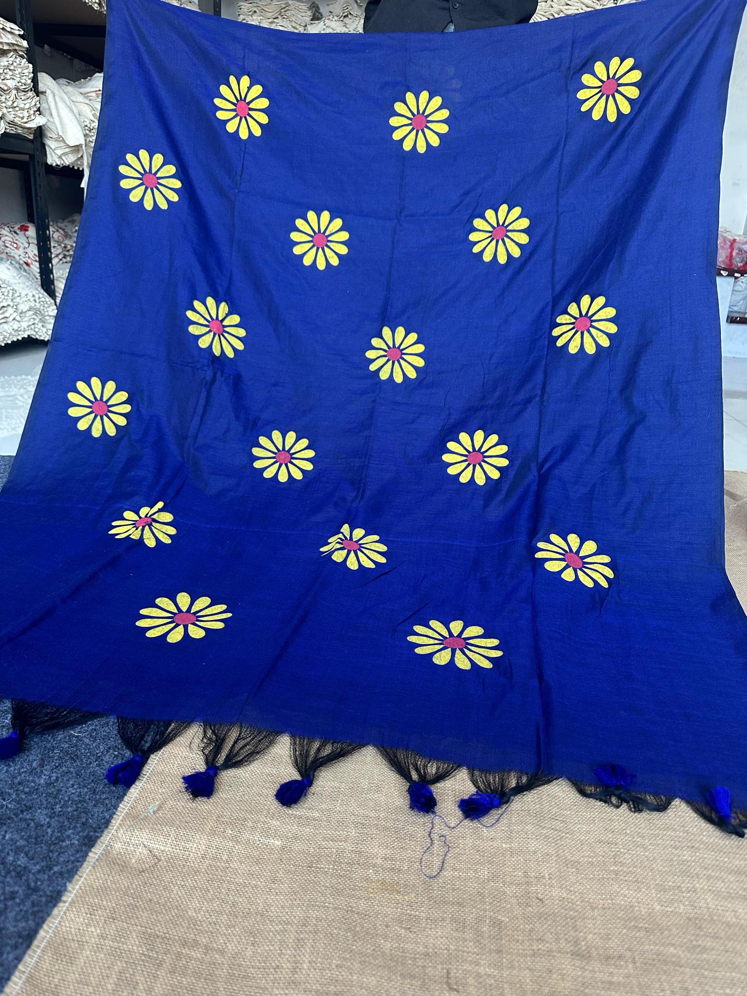 Blousewala Sunflower catalog cotton printed saree manufacturer in surat