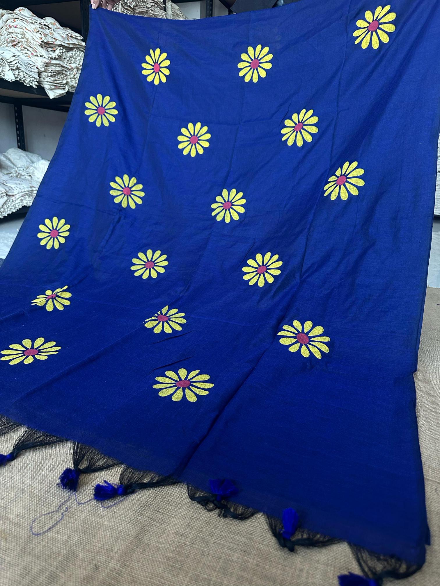Blousewala Sunflower catalog cotton printed saree manufacturer in surat