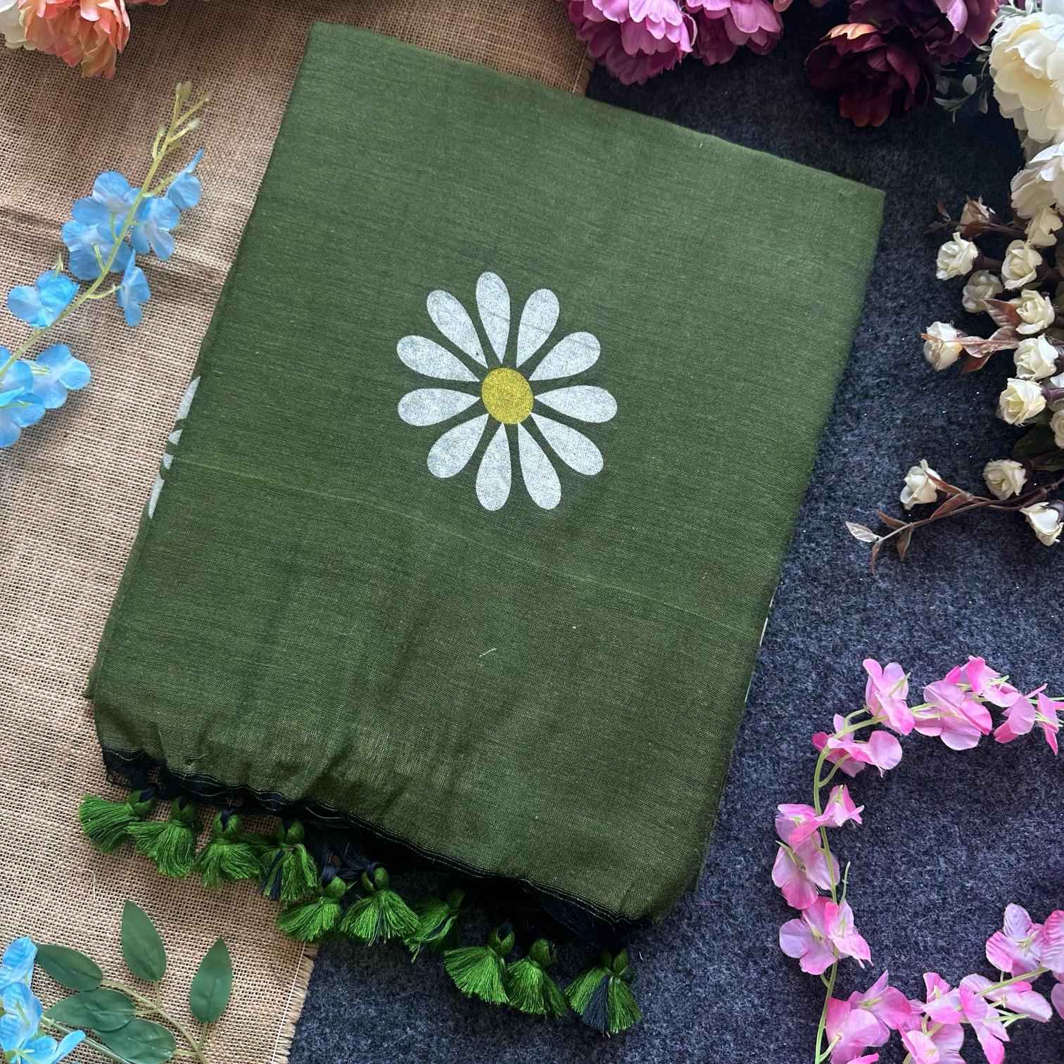 Blousewala Sunflower catalog cotton printed saree manufacturer in surat