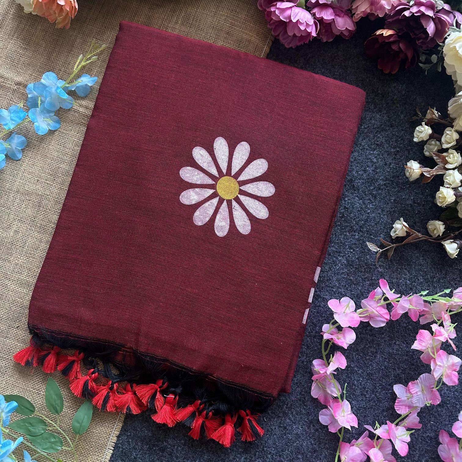 Blousewala Sunflower catalog cotton printed saree manufacturer in surat