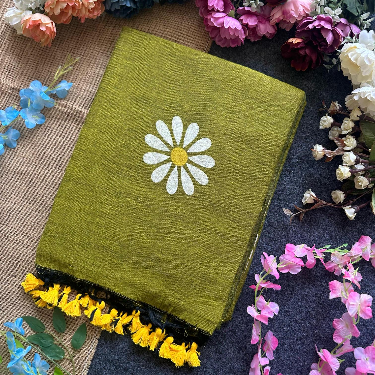 Blousewala Sunflower catalog cotton printed saree manufacturer in surat