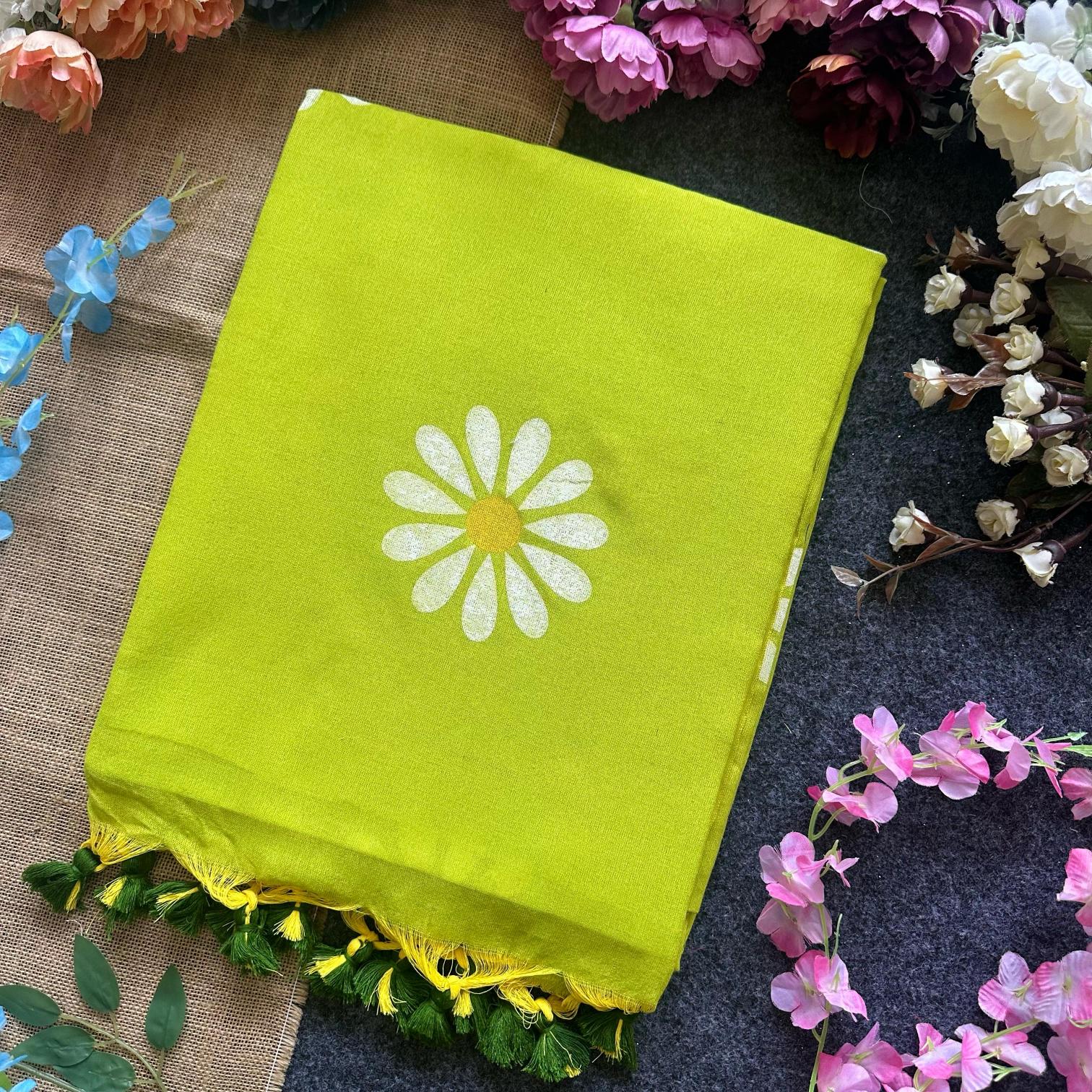 Blousewala Sunflower catalog cotton printed saree manufacturer in surat