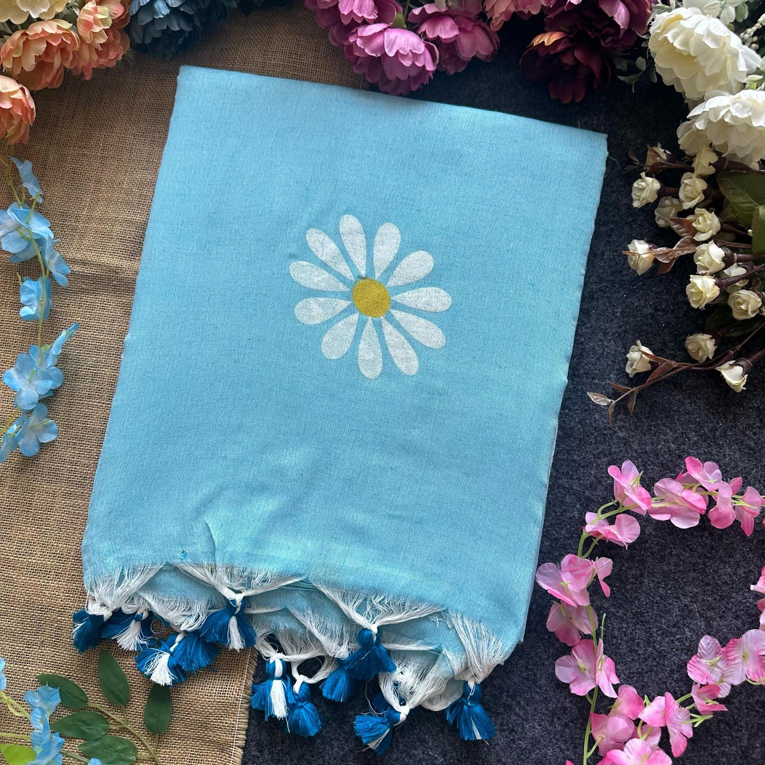 Blousewala Sunflower catalog cotton printed saree manufacturer in surat