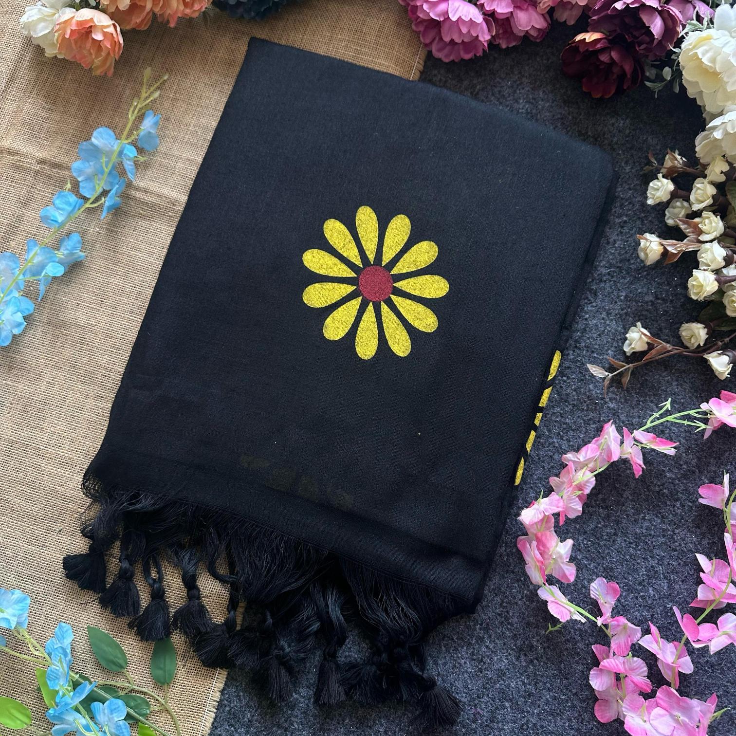 Blousewala Sunflower catalog cotton printed saree manufacturer in surat