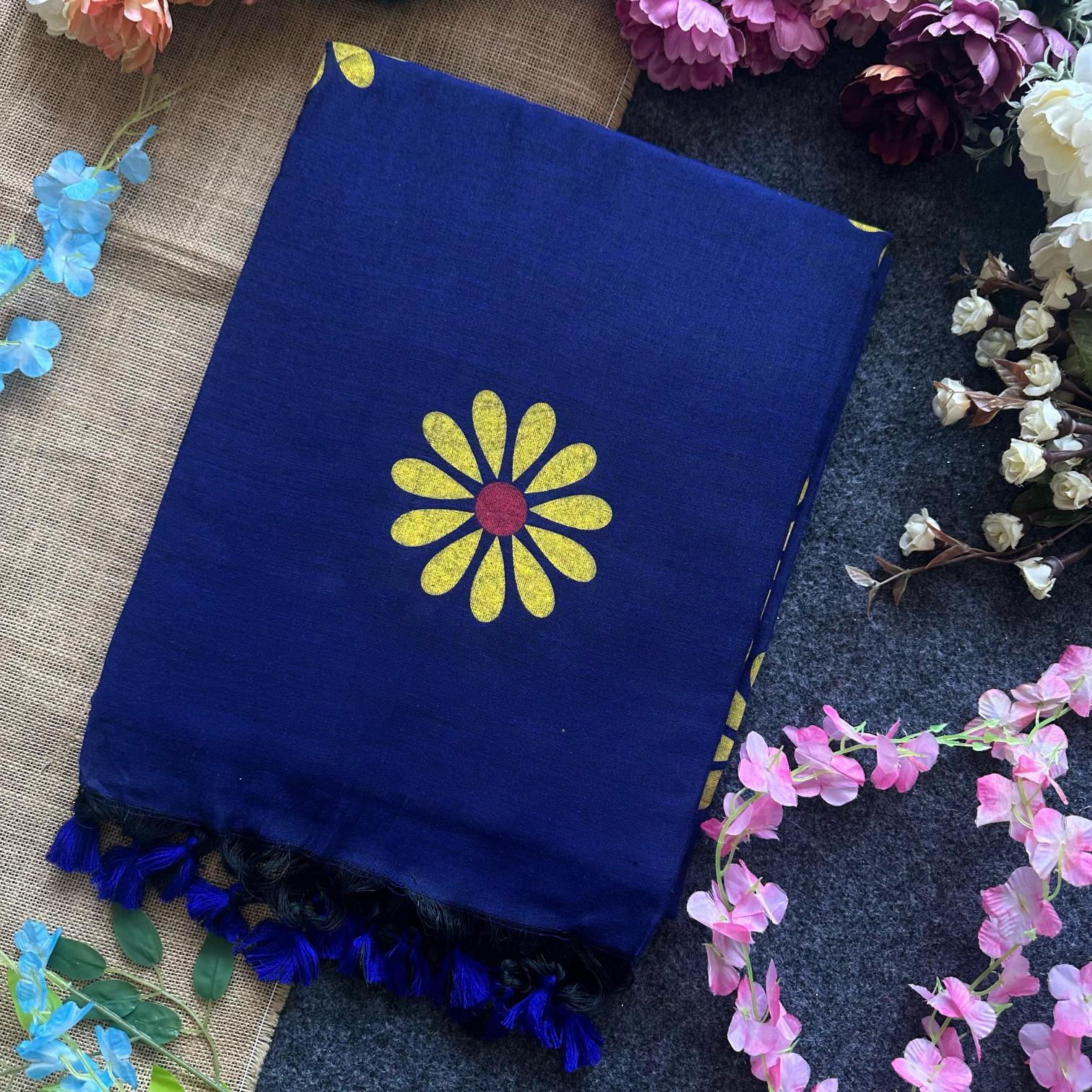 Blousewala Sunflower catalog cotton printed saree manufacturer in surat