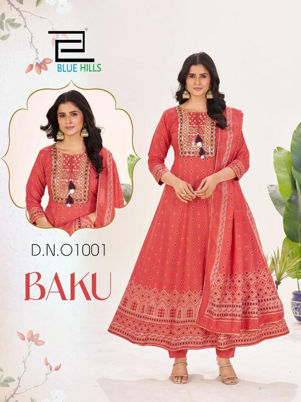 Blue hills Baku catalog indian anarkali kurti