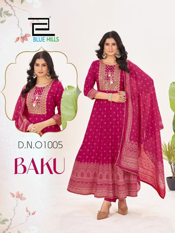 Blue hills Baku catalog indian anarkali kurti