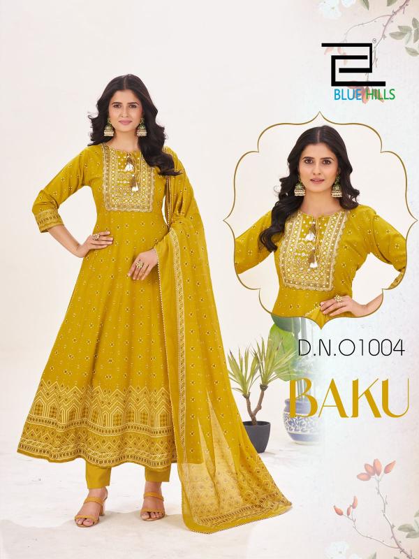 Blue hills Baku catalog indian anarkali kurti
