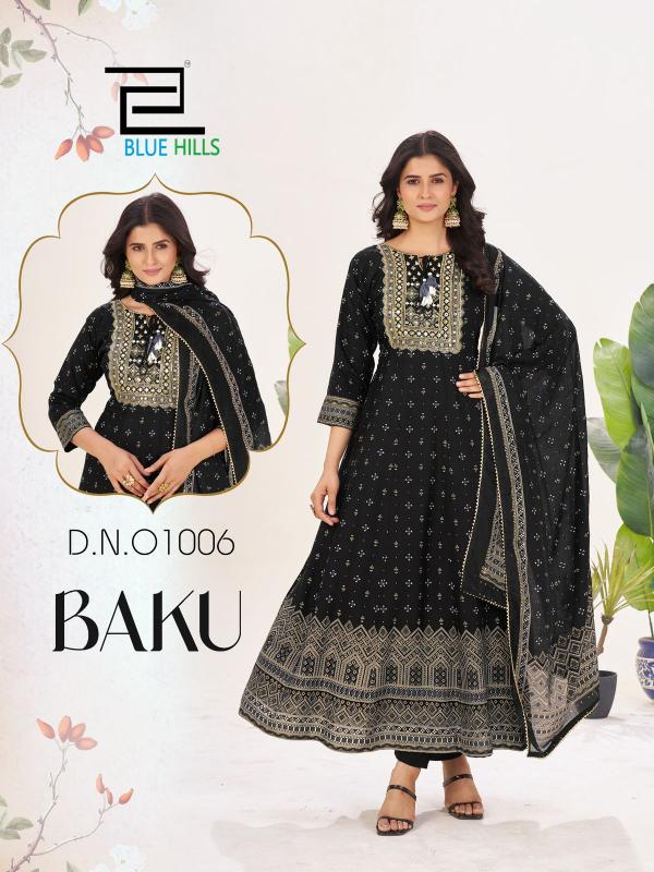 Blue hills Baku catalog indian anarkali kurti