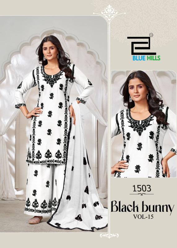 Blue Hills Black Bunny Vol 15 Catalog green kurti online india