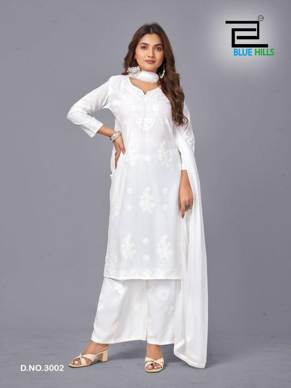 Blue hills Snow White vol 3 catalog indian white kurti