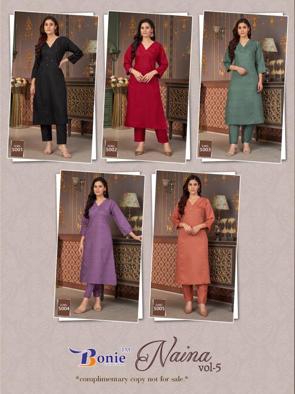 Bonie Naina vol 5 catalog designer kurtis in india 