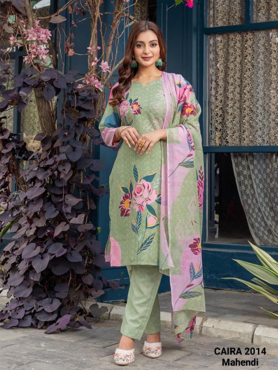 Caira 2014 catalog jaipuri cotton printed kurtis wholesale