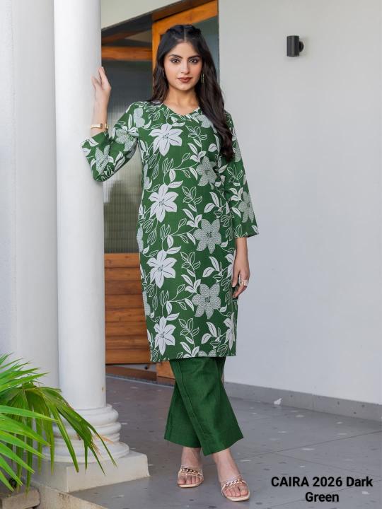 Caira 2026 catalog new indian kurtis design