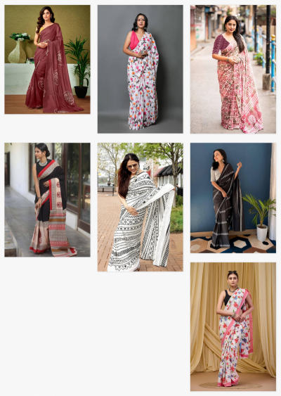 Dazira Cotton Couture A catalog wholesale pure cotton sarees surat