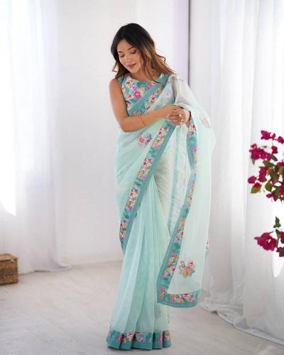 Dazira Ziva 44 catalog net saree surat