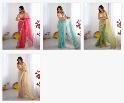 Dazira Ziva 47 catalog organza saree in surat
