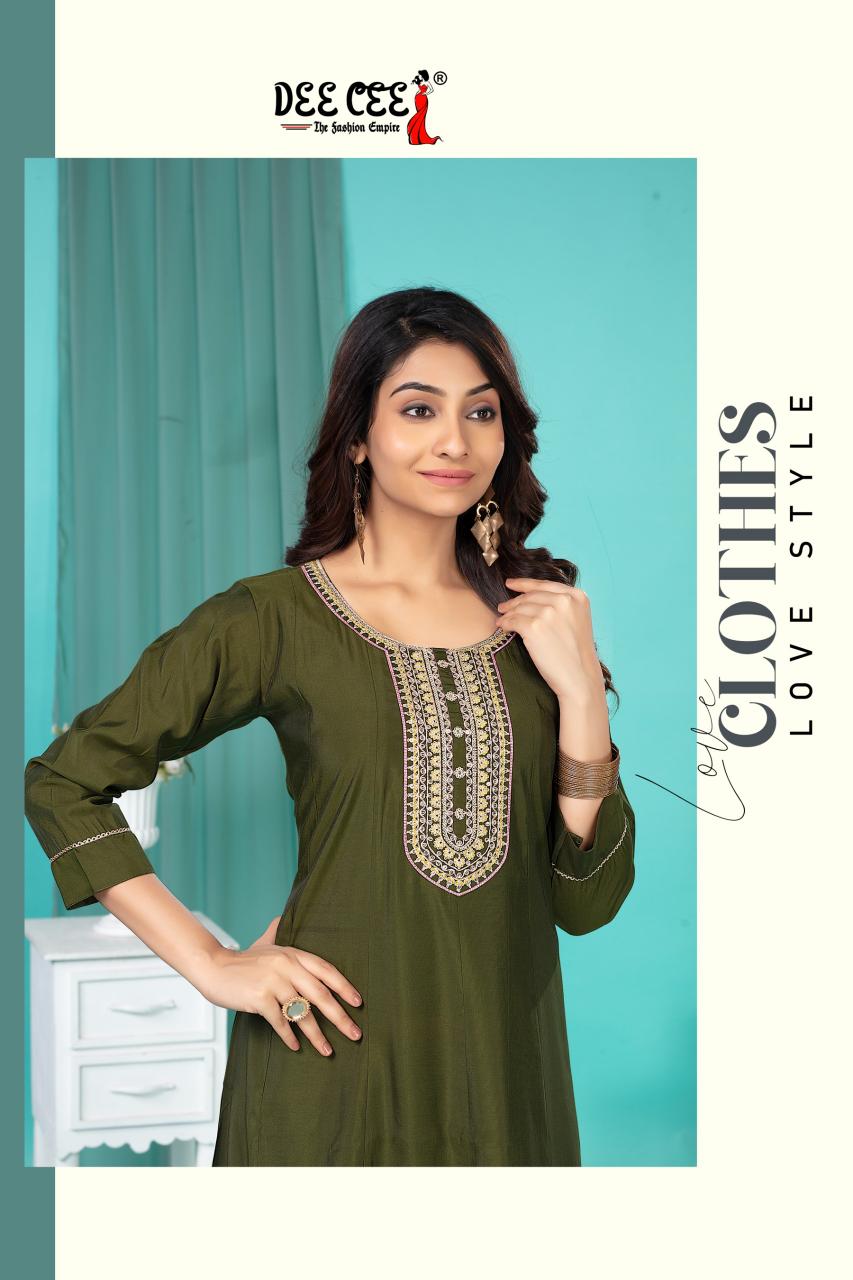 Deecee Fatima catalog party wear indian kurtis