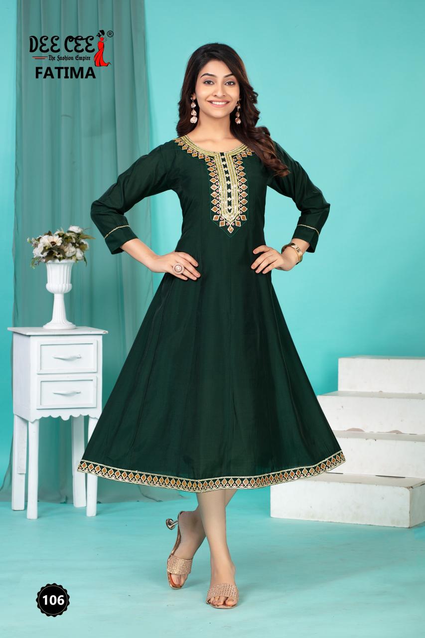 Deecee Fatima catalog party wear indian kurtis