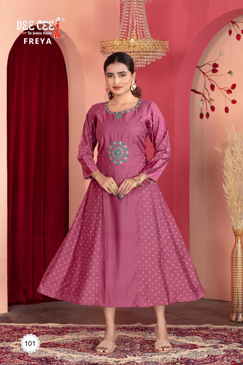 Deecee Freya Catalog indian kurtis party wear