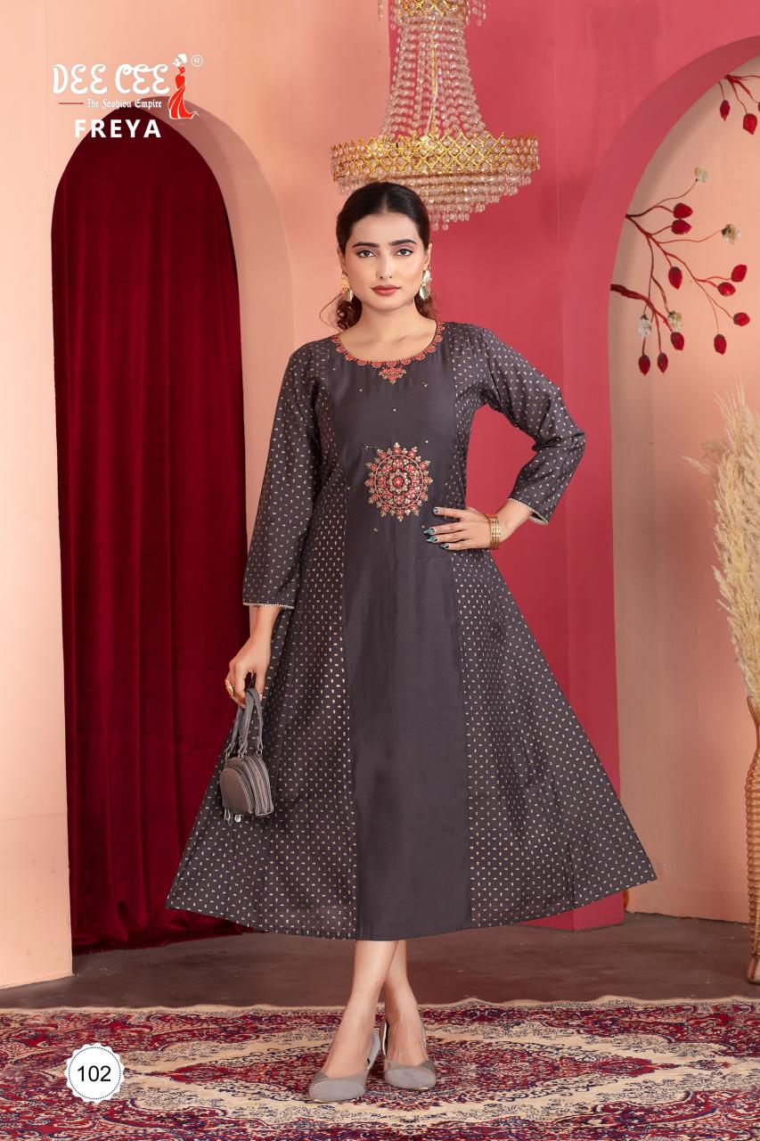 Deecee Freya Catalog indian kurtis party wear