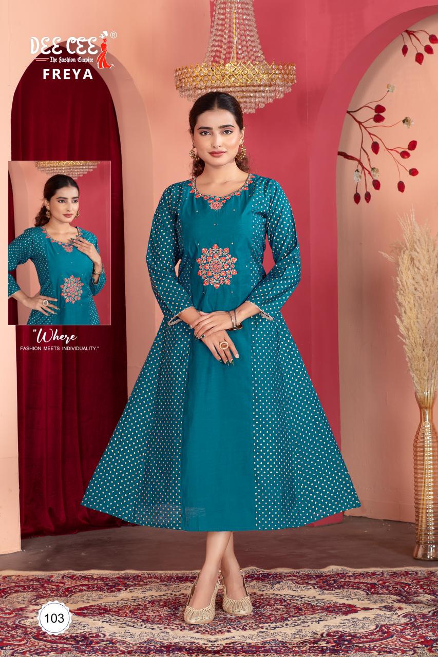Deecee Freya Catalog indian kurtis party wear